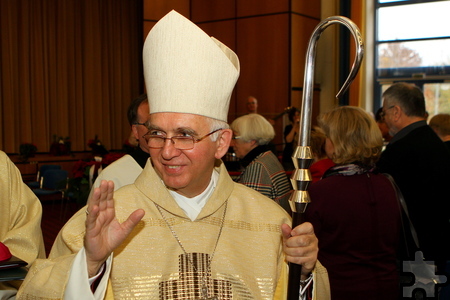 Erzbischof Waclaw Depo war aus dem polnischen Tschenstochau nach Mechernich gereist, er war Hauptzelebrant beim Dankgottesdienst. Foto: Paul Düster/pp/Agentur ProfiPress