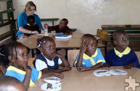 Für den Kolpingjugend-Gemeinschaftsdienst arbeitet Sarah Reithmeier aus Kall in einem Kindergarten in Kenia. Foto: Privat/pp/Agentur ProfiPress