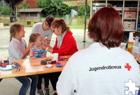 Den ganzen Tag über bot das Jugendrotkreuz Kinderprogramm an. Foto: Alice Gempfer/pp/Agentur ProfiPress