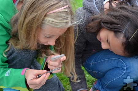 Bei der Bestimmung der Artenvielfalt leisteten die Schüler mit Lupen und Pinzetten Detektivarbeit. Foto: Andreas Maikranz/pp/Agentur ProfiPress