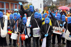 Die „Blue Man Group“ kam von Berlin nach Kommern. Foto: Paul Düster/pp/Agentur ProfiPress