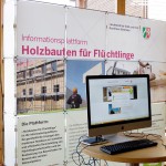 Auf der Internetplattform www.holzbauten-fuer-fluechtlinge.nrw.de werden Interessierte umfassend informiert. Foto: Johannes Mager/pp/Agentur 