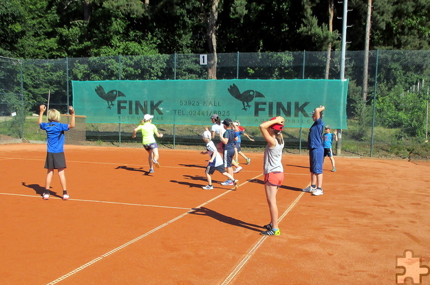 Das Feriencamp des Tennis-Clubs Blau-Gold Kommern verspricht von Montag bis Freitag, 11. bis 15. Juli, wieder Spaß und Spiel. Foto: TC Blau-Gold Kommern/pp/Agentur ProfiPress